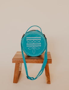 Suede Canteen Bag - Turquoise