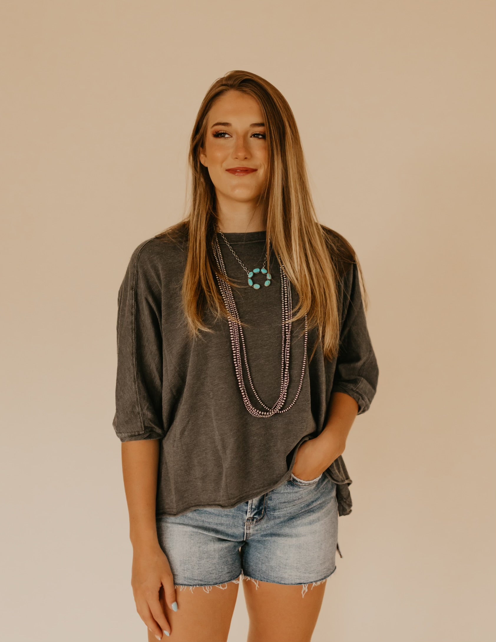 The Charcoal Dolman Top