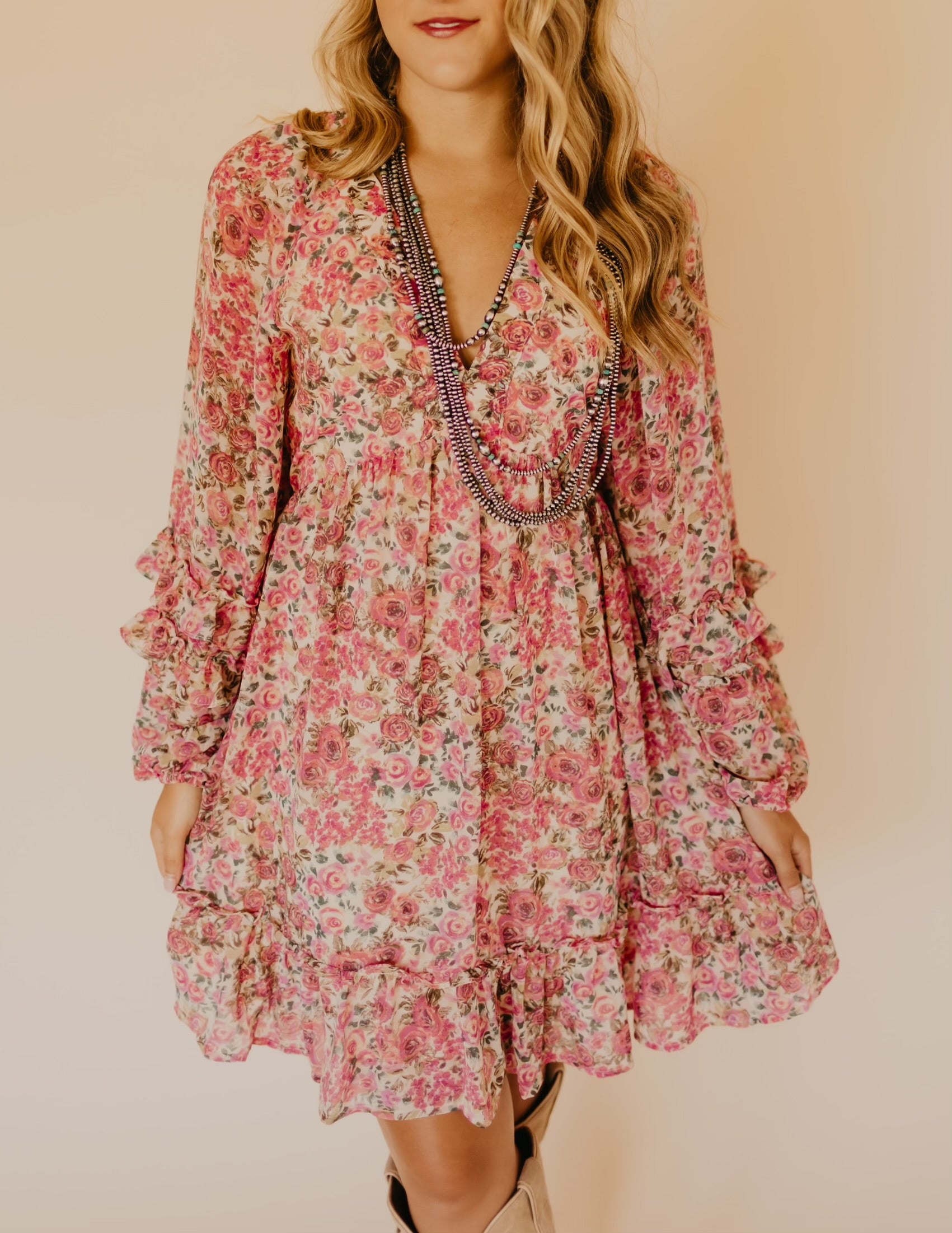 Wild Roses Babydoll Dress