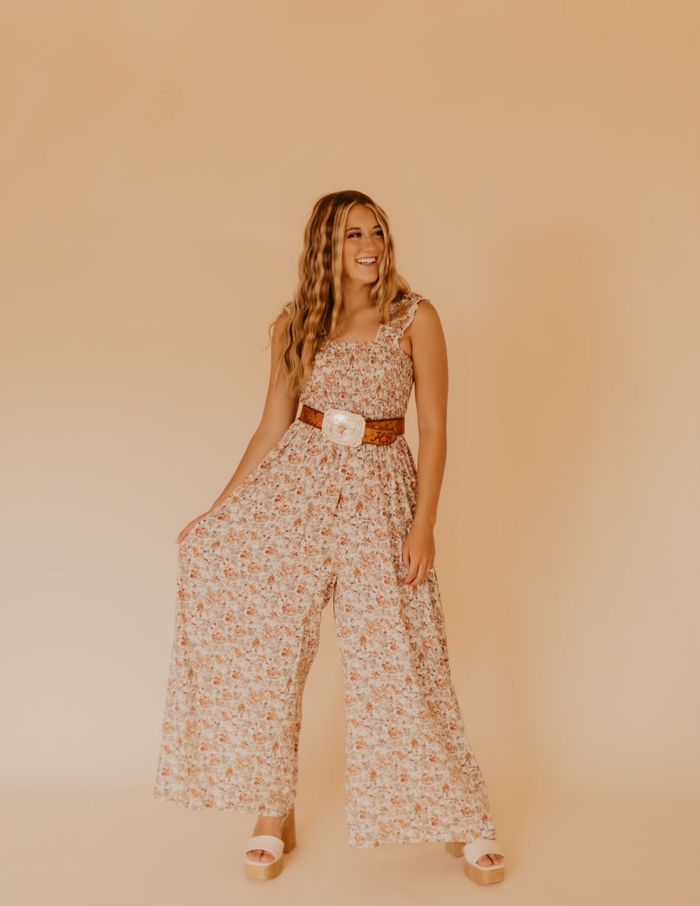 The Emma Jumpsuit - Cream