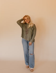 The Larsan Top - Olive