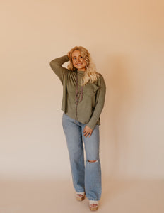 The Larsan Top - Olive