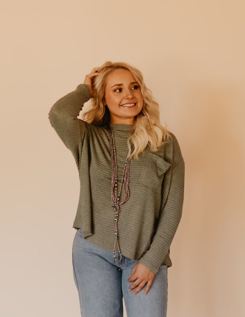 The Larsan Top - Olive