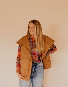 The Pelosa Vest in Camel