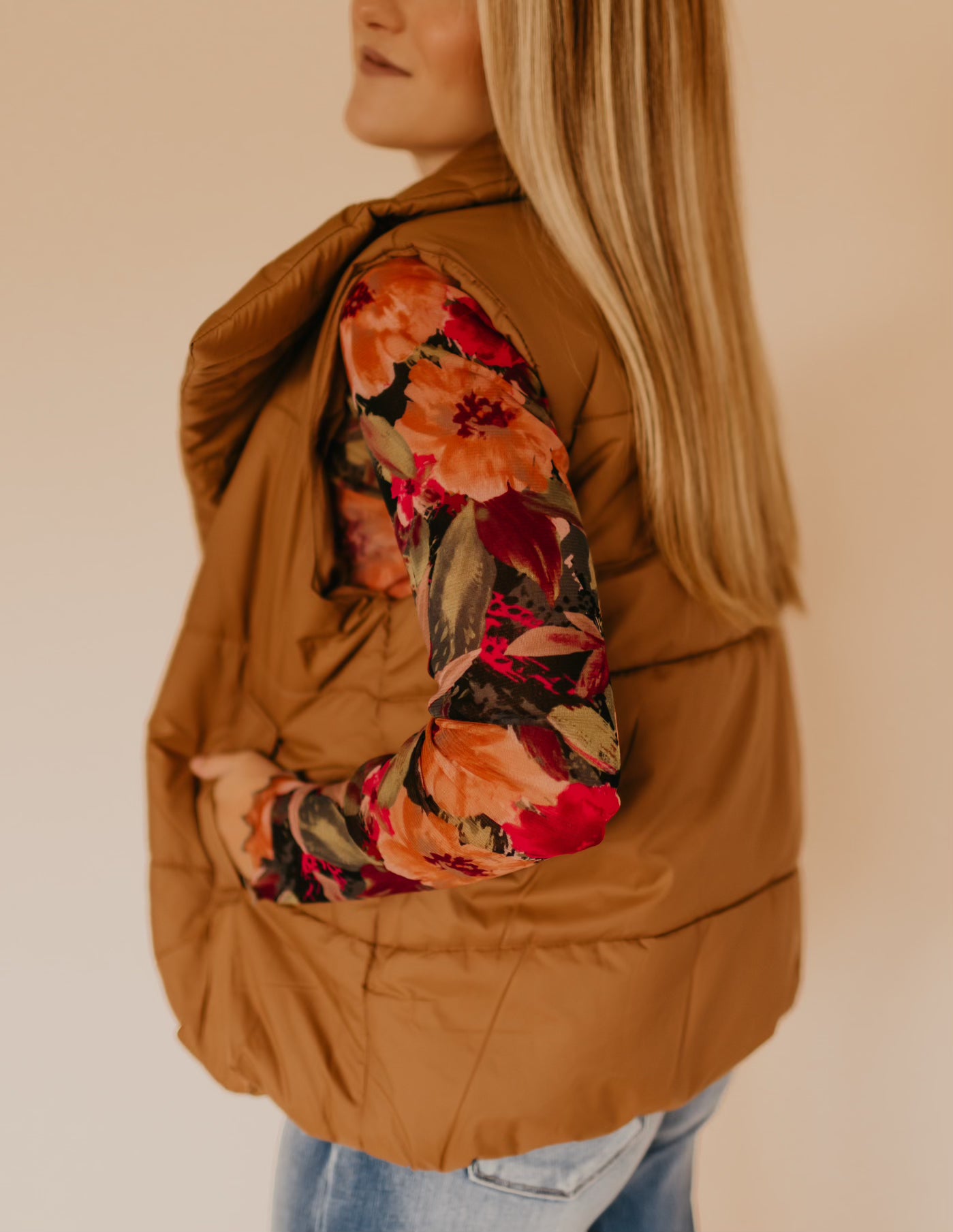 The Pelosa Vest in Camel