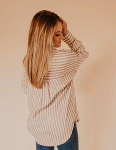 The Iverson Stripe Top - Tan