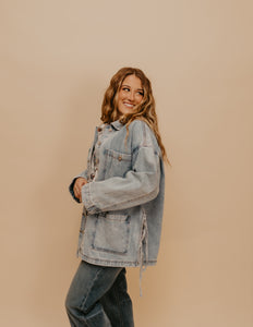 The Celia Bow Denim Jacket