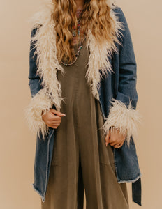 The Celeste Fur Denim Jacket