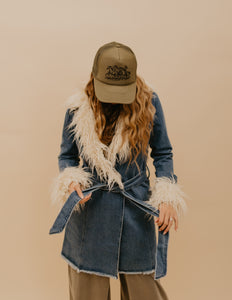 The Celeste Fur Denim Jacket