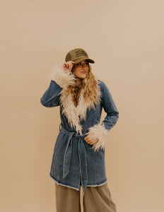 The Celeste Fur Denim Jacket