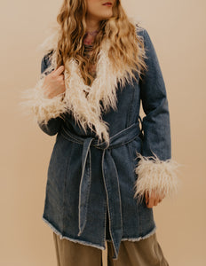 The Celeste Fur Denim Jacket