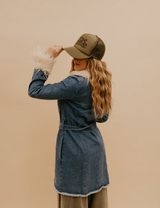 The Celeste Fur Denim Jacket