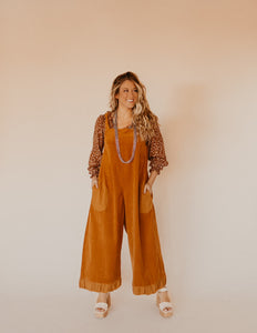 The Marci Overalls - Mustard