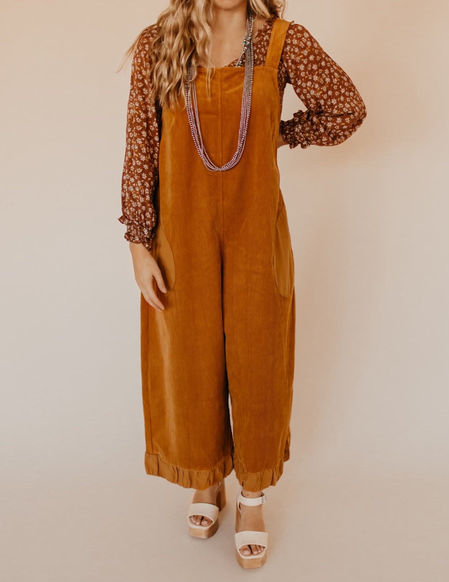 The Marci Overalls - Mustard